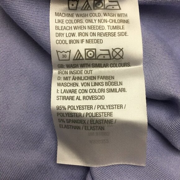 NEW Denim & Co. Women's Blue Plaid Top Velour Pullover Long Sleeves Hi Low Hem M - Picture 8 of 10